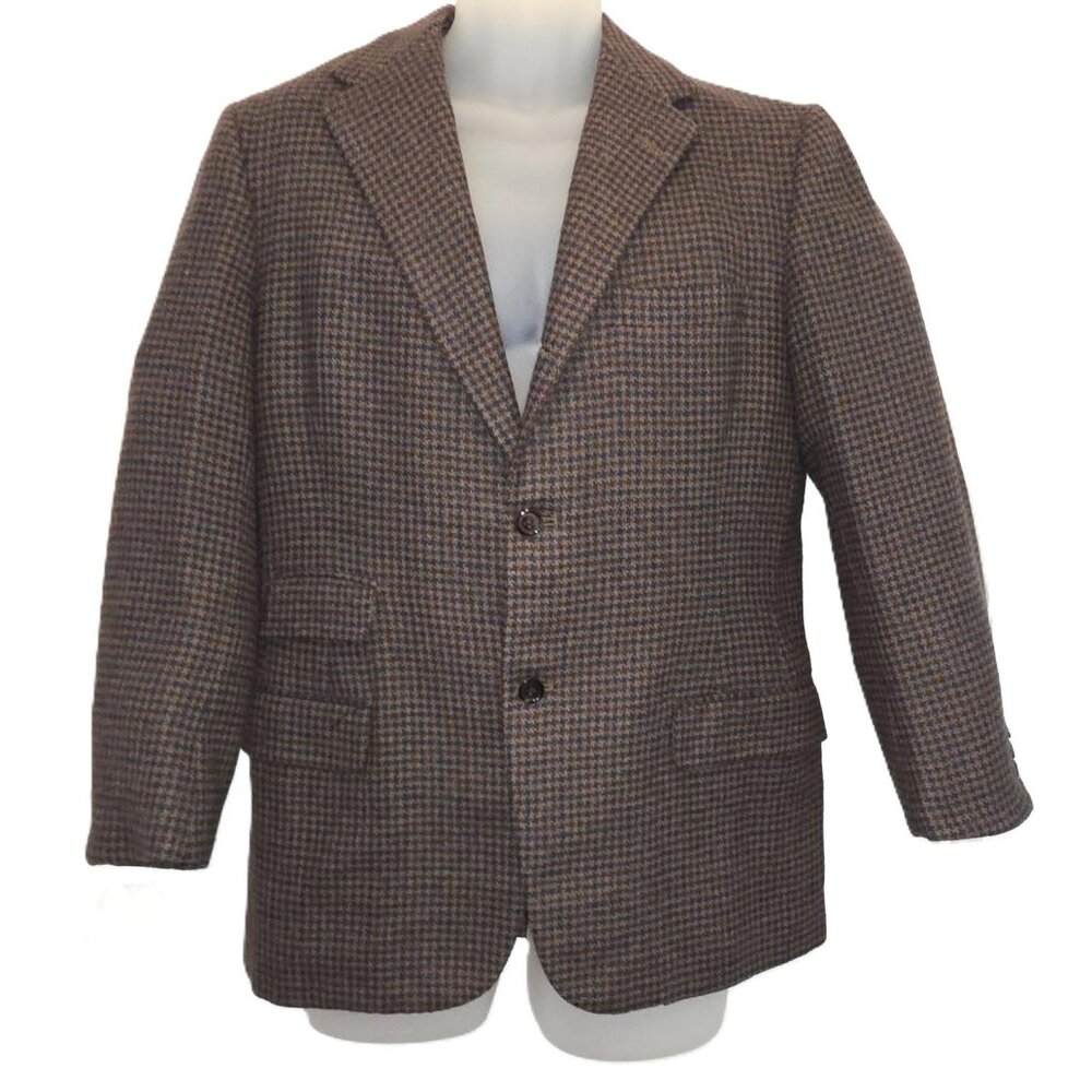 VINTAGE Brooks Brothers Sport Wool Herringbone Blazer